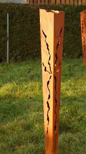 Garten Fackel Trichterform 125 cm Bodenspieß