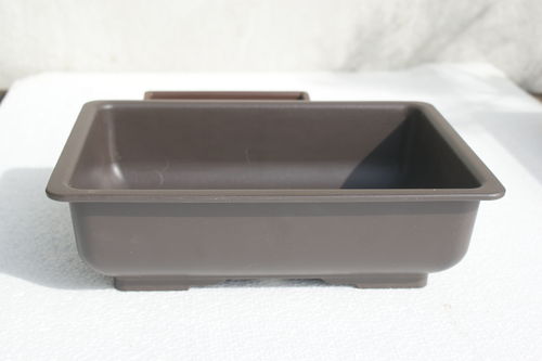 Bonsai Schale 28 x 21 cm Kunststoff dunkelbraun